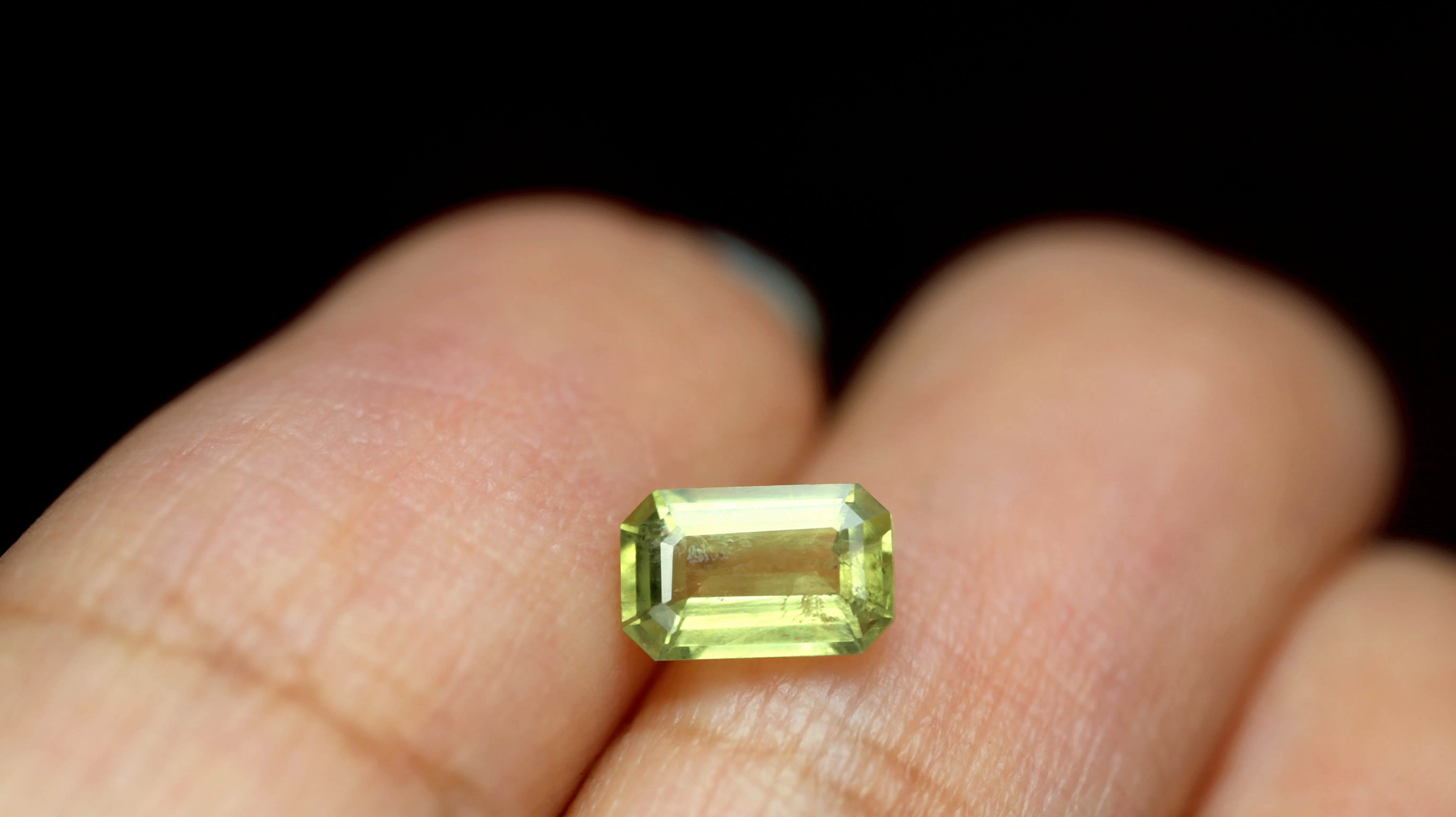 0.81ct Certified Natural Green Sapphire