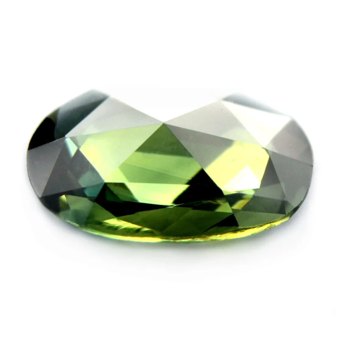 0.81ct Certified Natural Green Sapphire