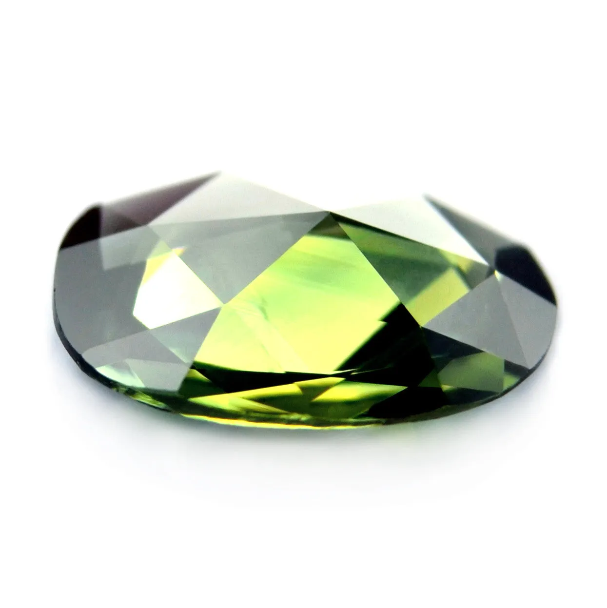 0.81ct Certified Natural Green Sapphire