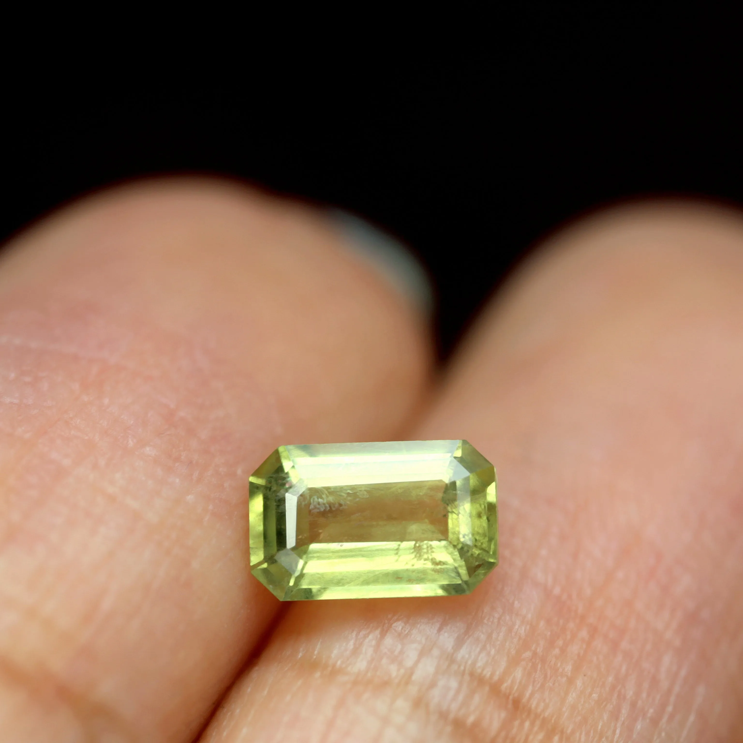 0.81ct Certified Natural Green Sapphire