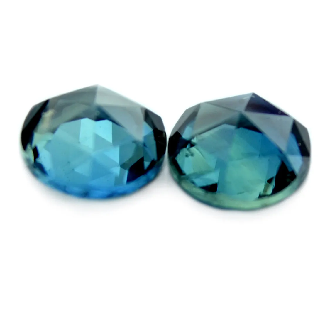 0.82 ct Certified Natural Teal Sapphire Pair