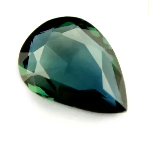 0.82ct Certified Natural Teal Sapphire