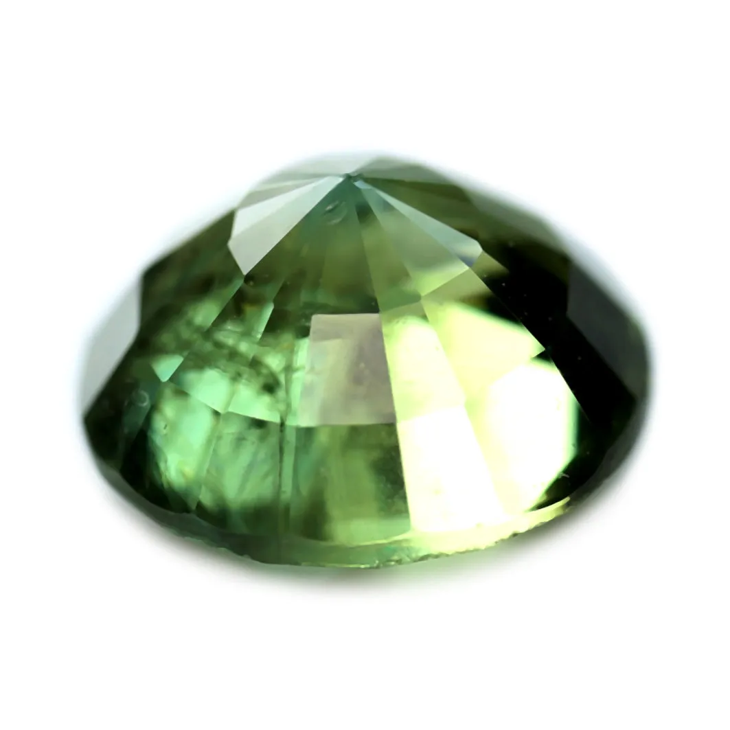 0.83ct Certified Natural Green Sapphire