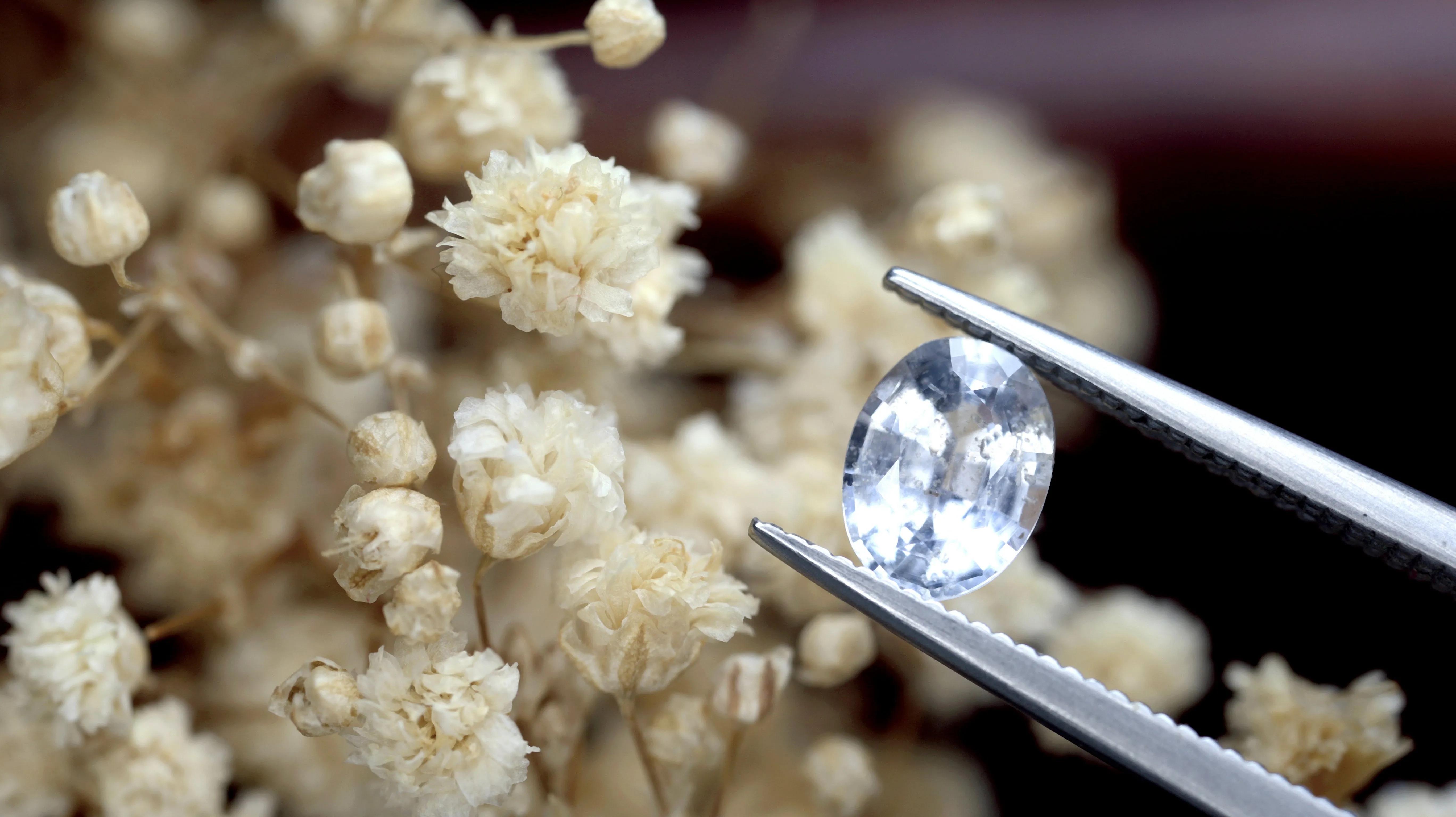 0.83ct Certified Natural White Sapphire