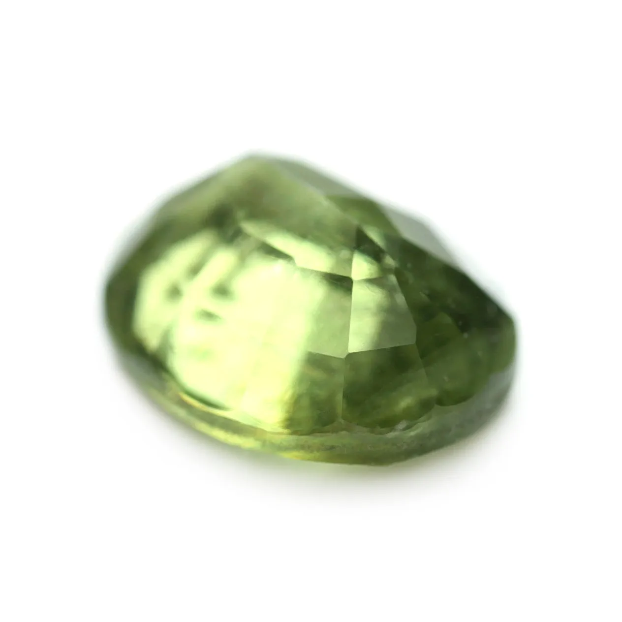 0.84ct Certified Natural Green Sapphire