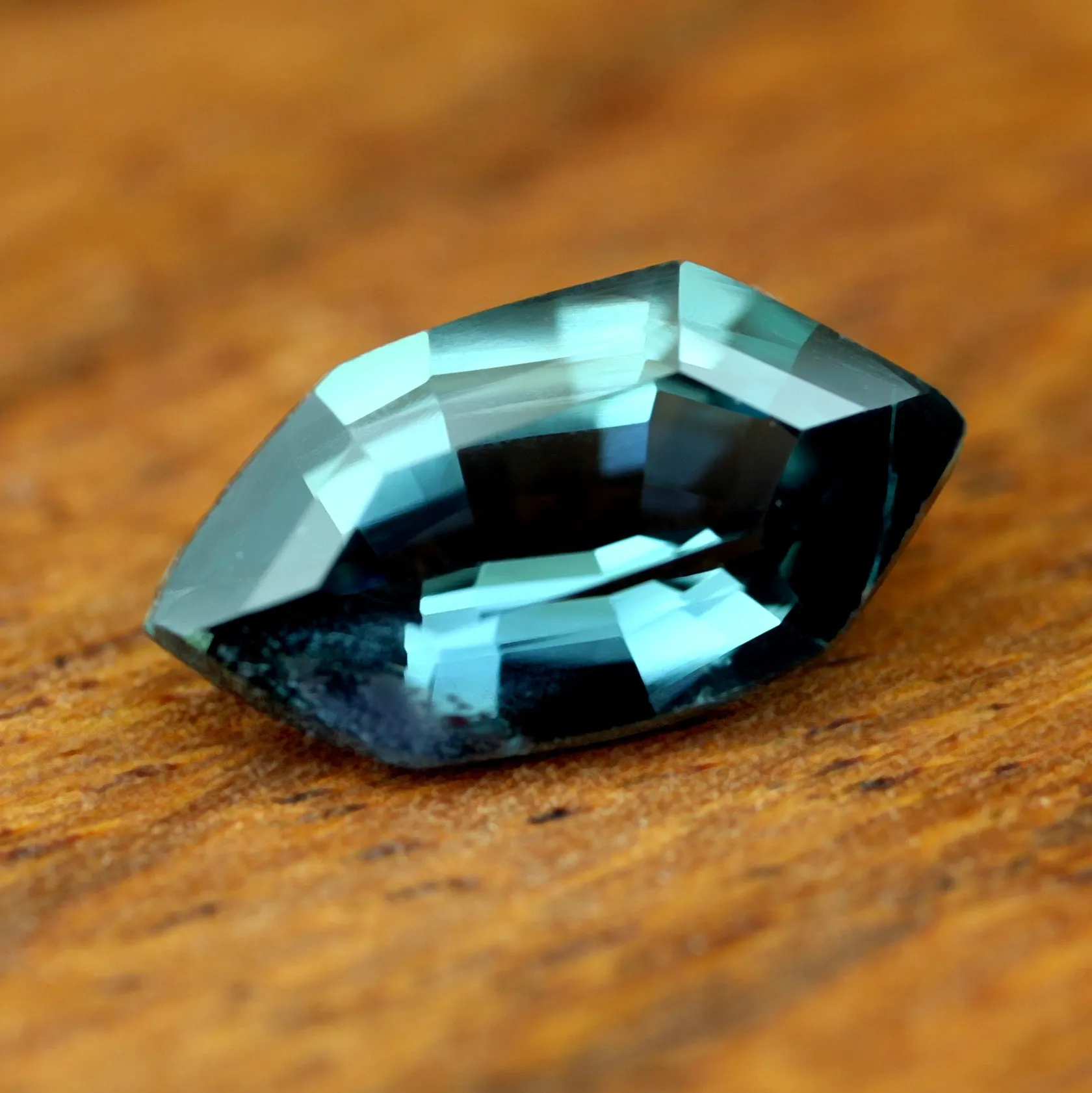 0.84ct Certified Natural Teal Sapphire