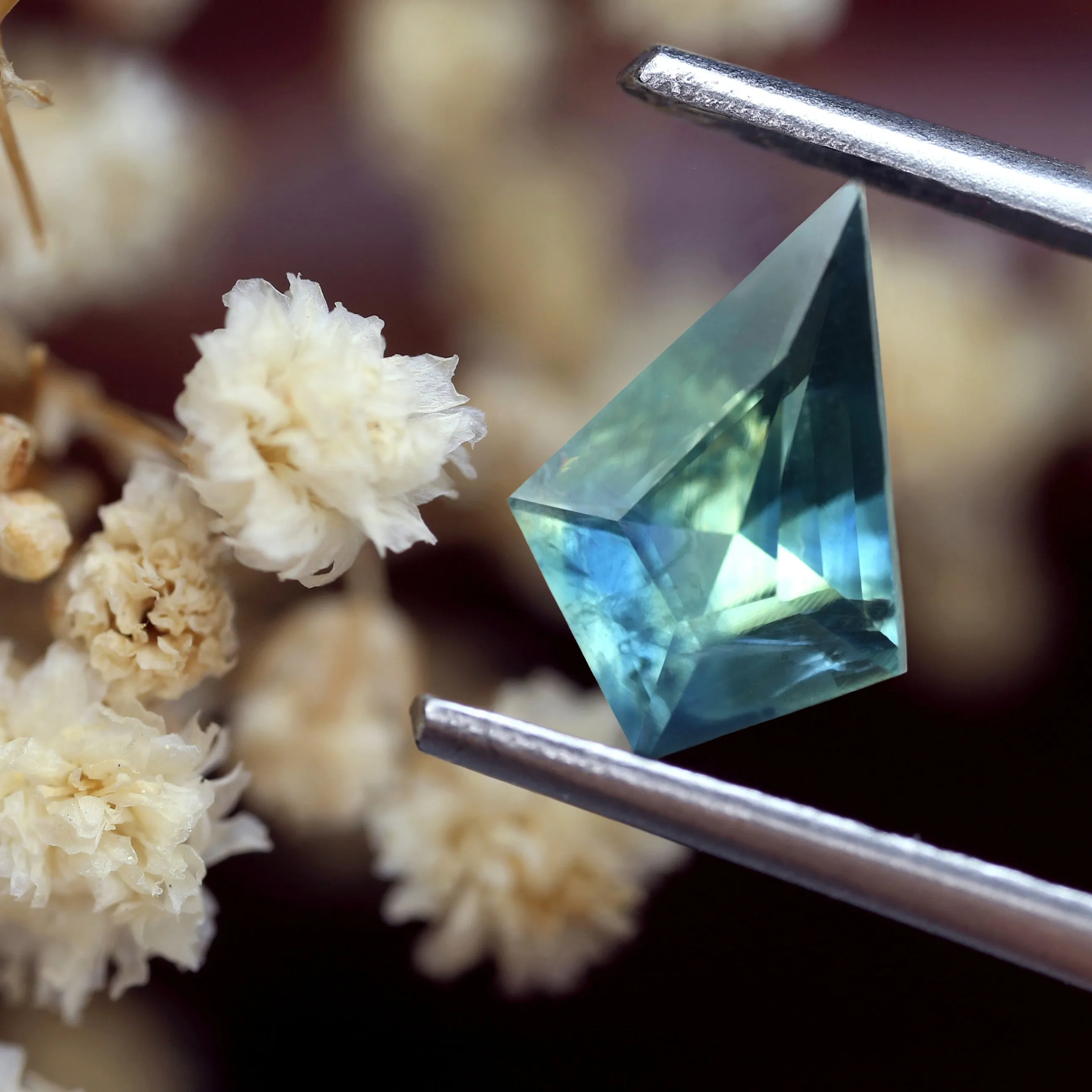 0.84ct Certified Natural Teal Sapphire