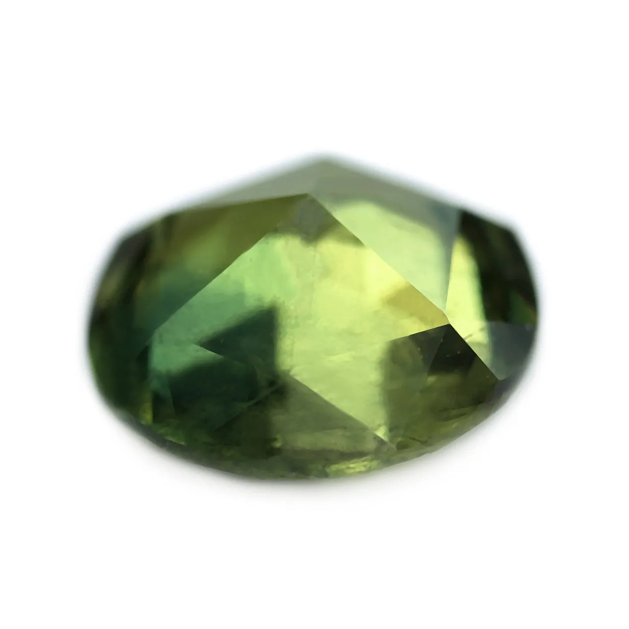 0.85ct Certified Natural  Green Sapphire
