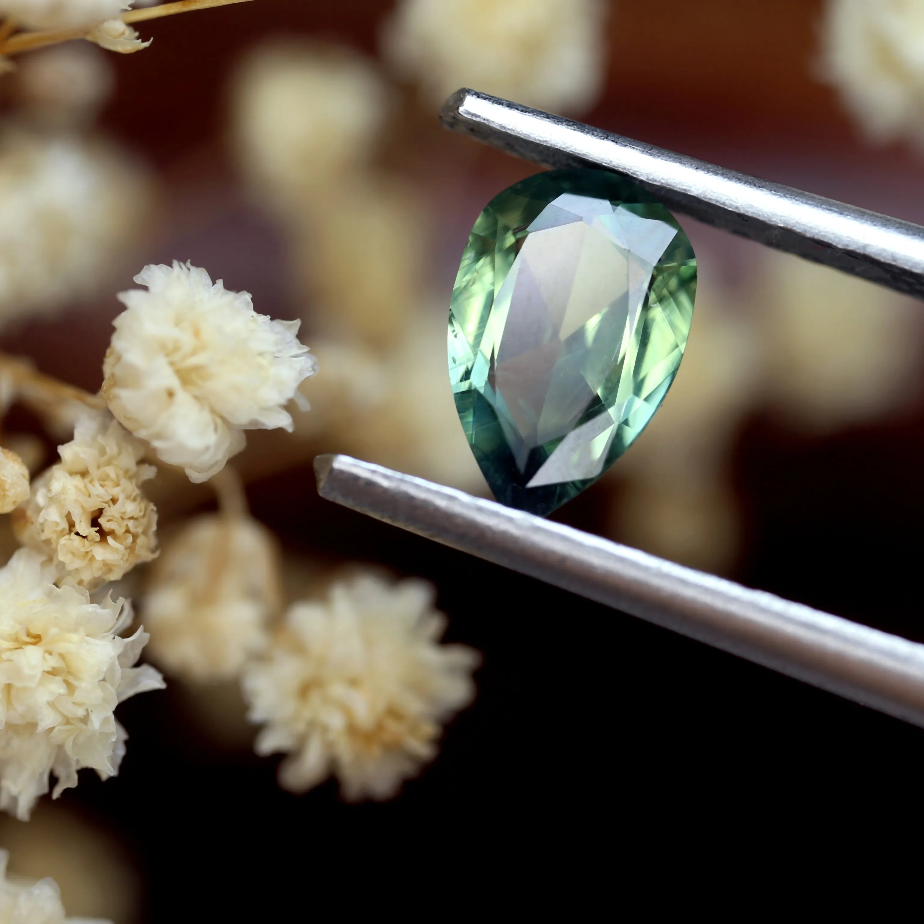 0.85ct Certified Natural Teal Sapphire