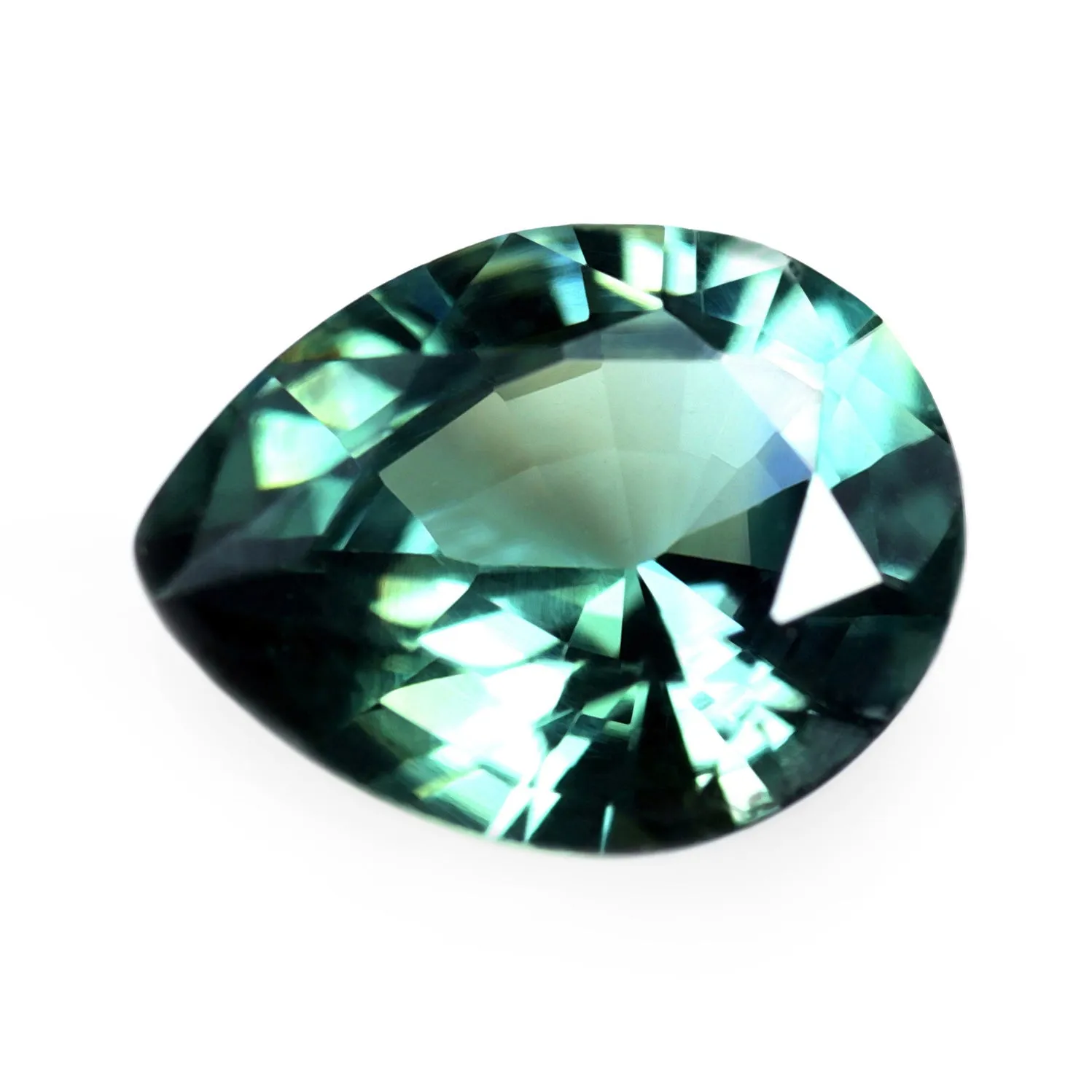 0.85ct Certified Natural Teal Sapphire