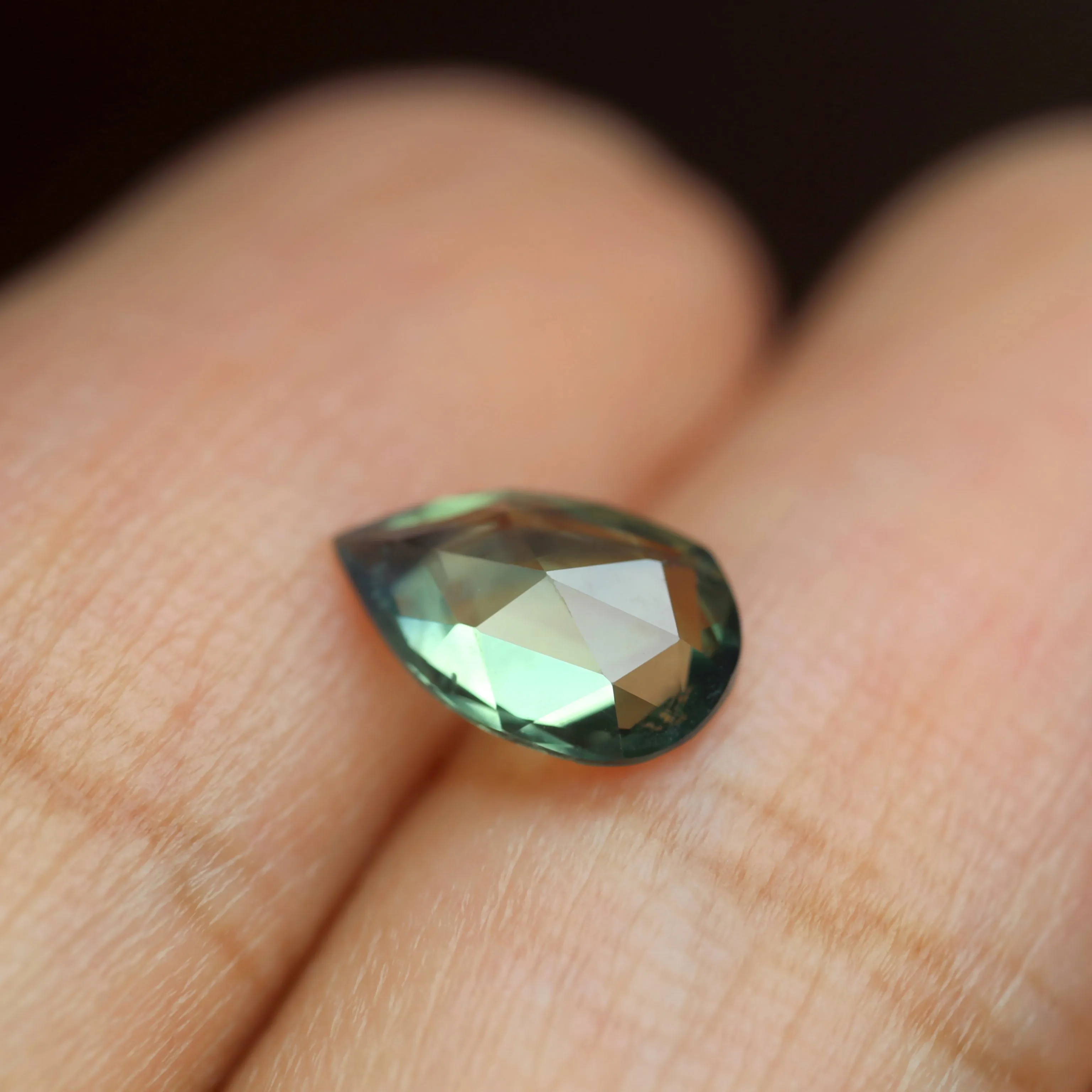 0.85ct Certified Natural Teal Sapphire