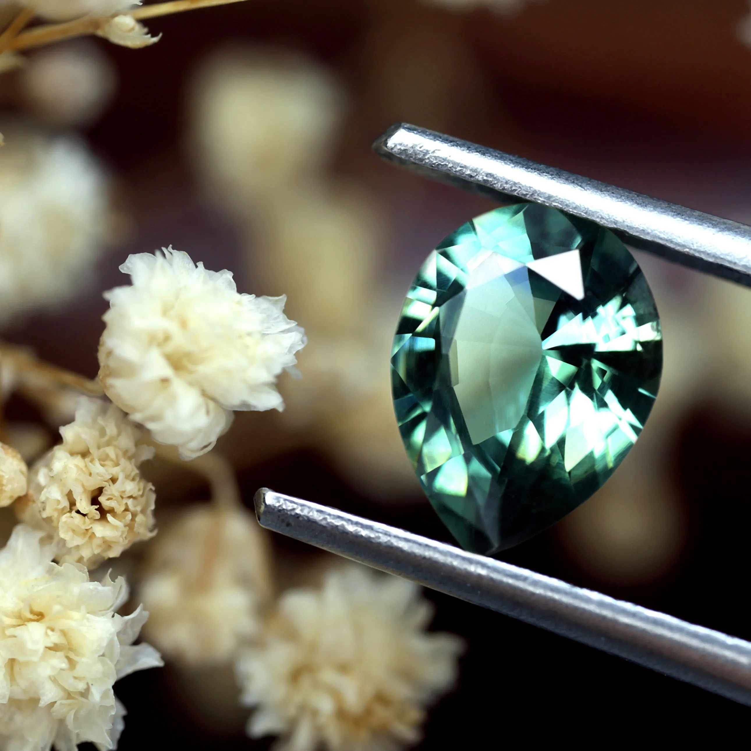 0.85ct Certified Natural Teal Sapphire