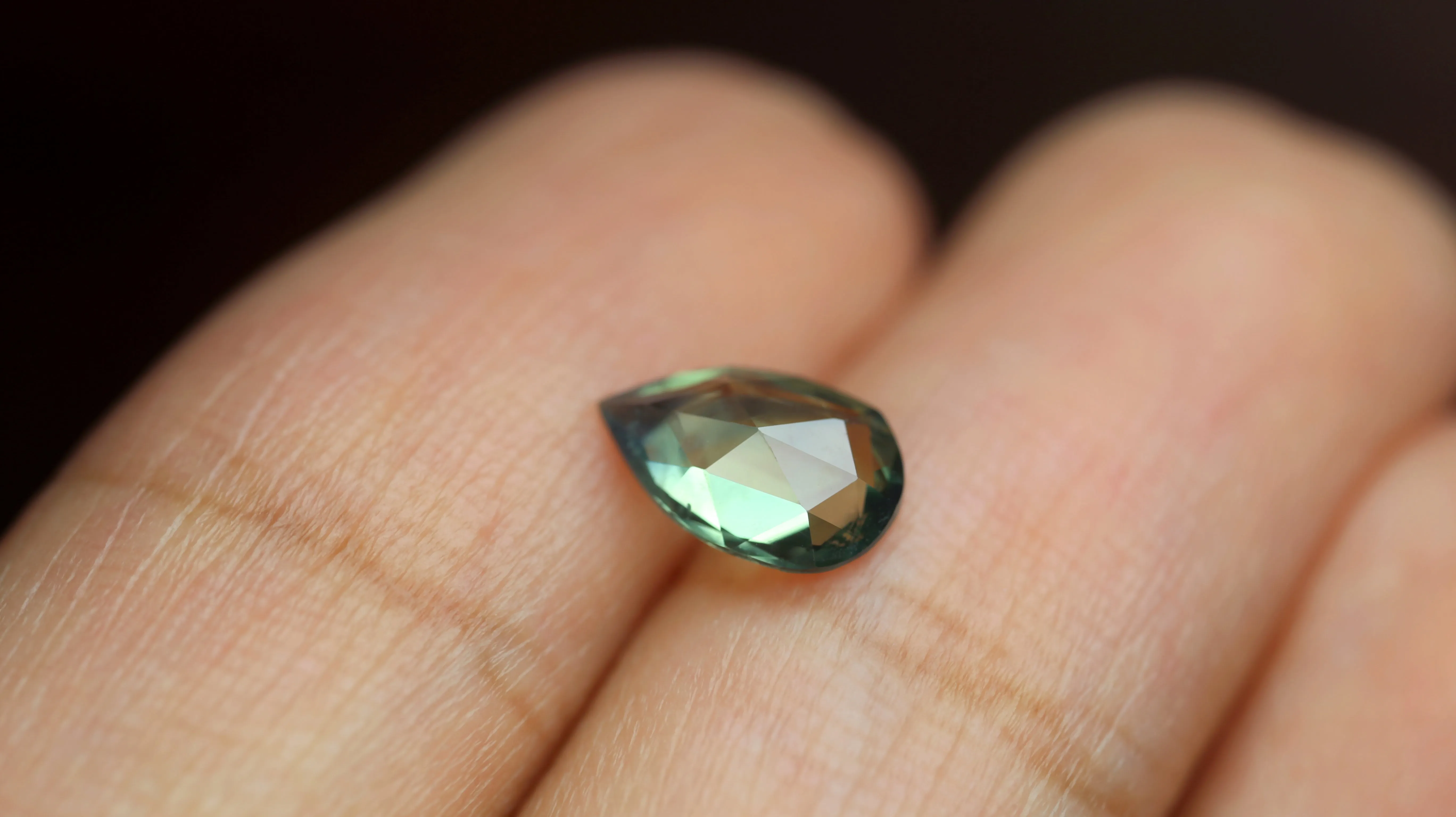 0.85ct Certified Natural Teal Sapphire