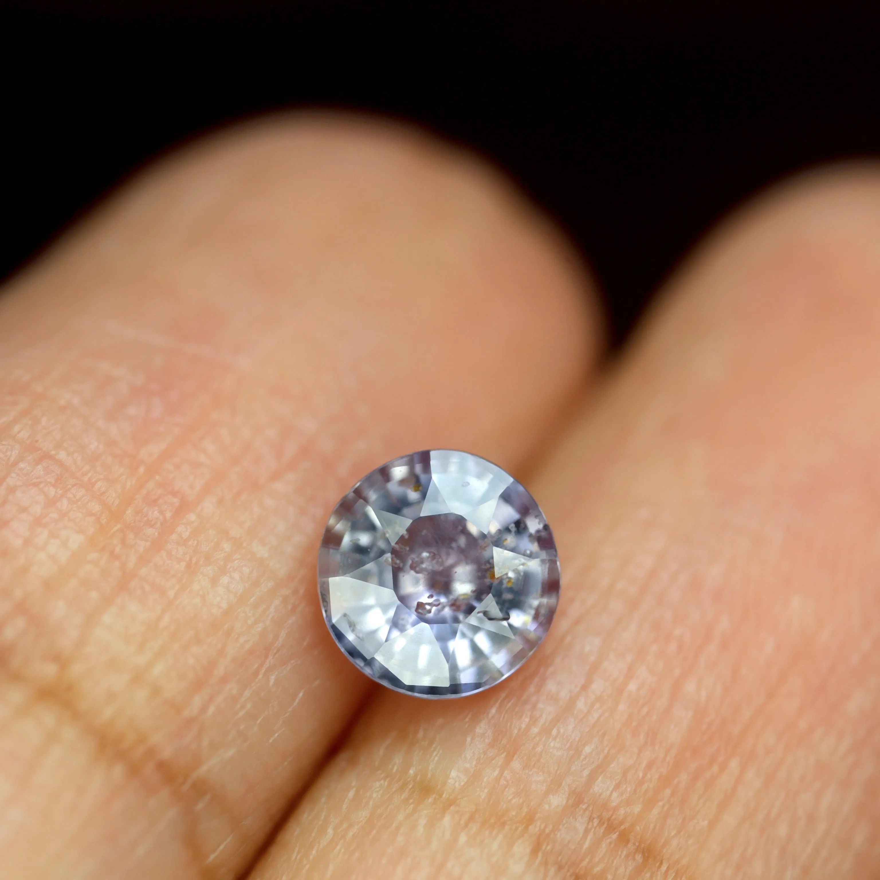 0.86ct Certified Natural White Sapphire