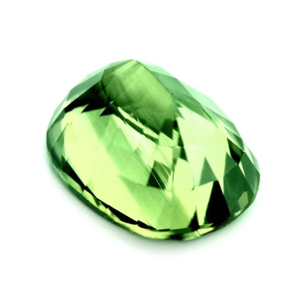 0.87ct Certified Natural Green Sapphire