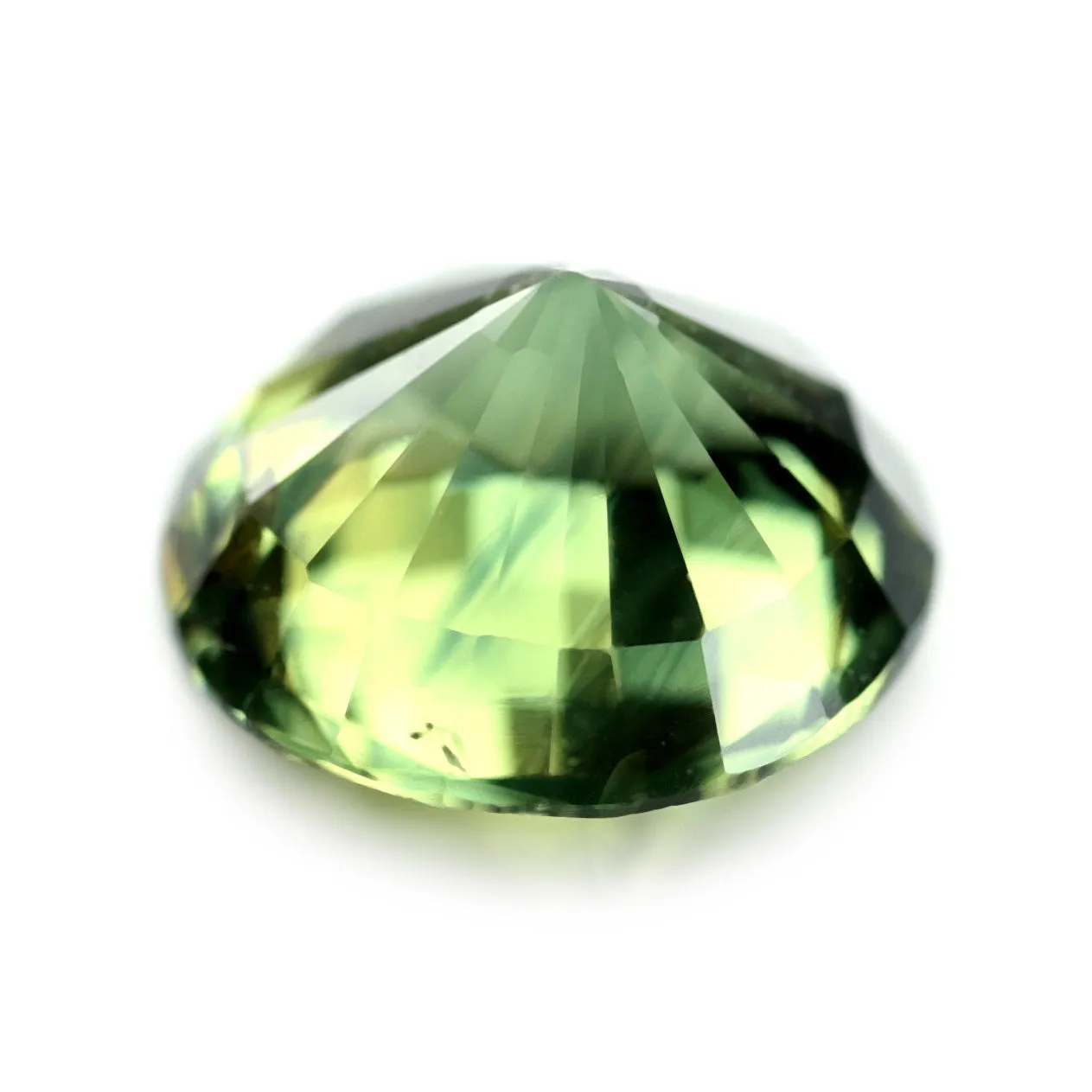 0.87ct Certified Natural Green Sapphire
