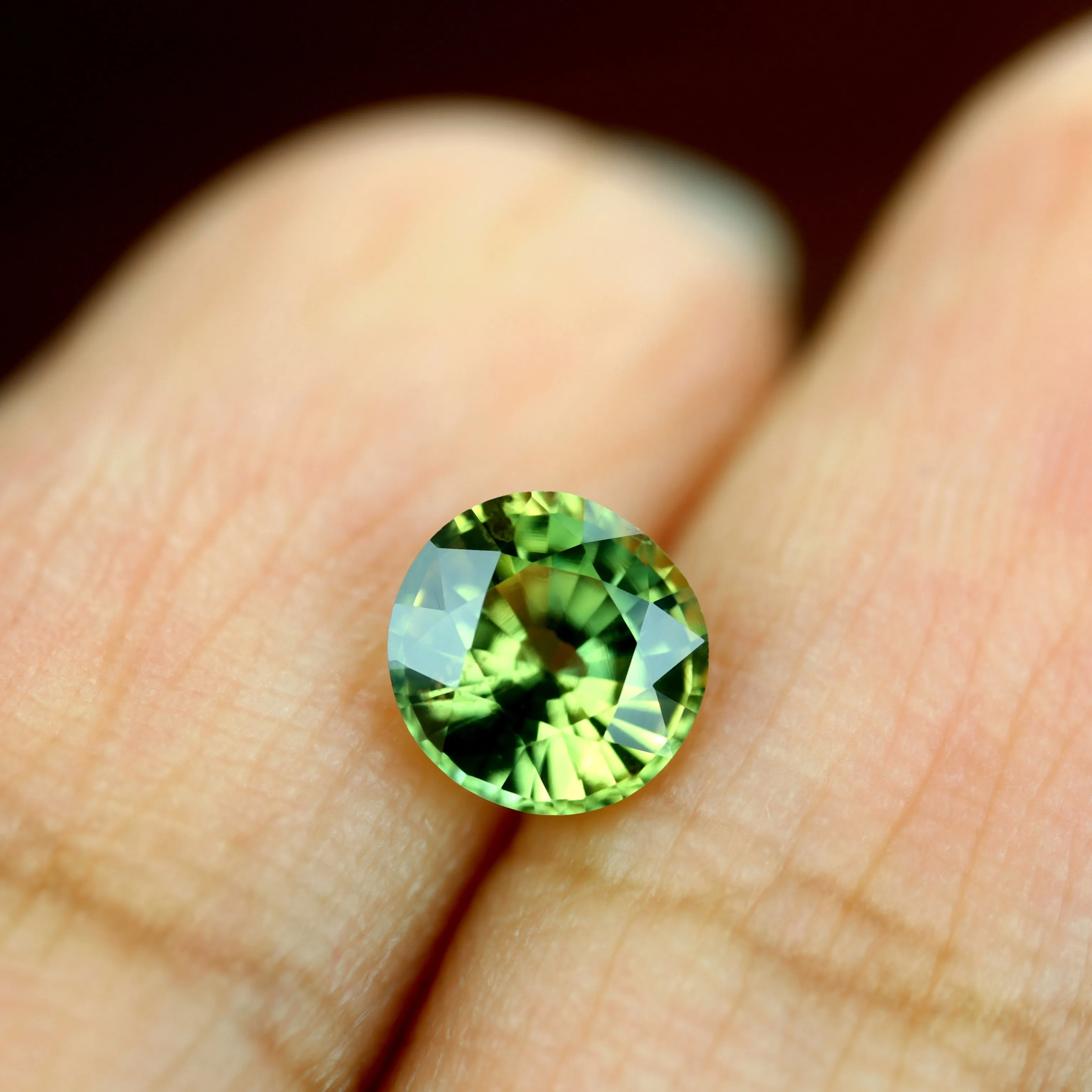 0.87ct Certified Natural Green Sapphire