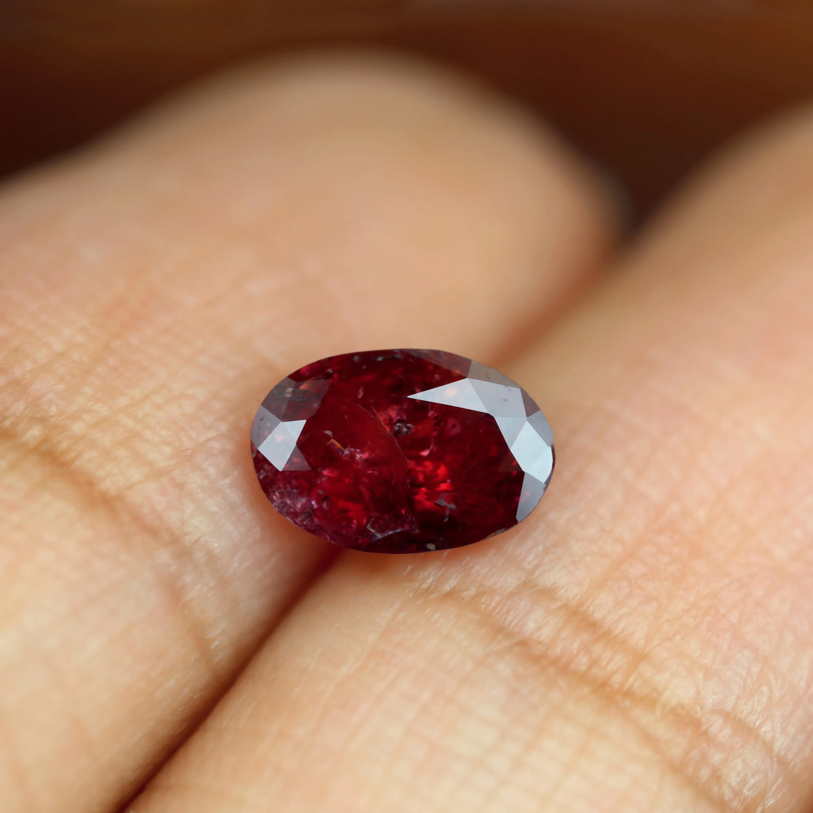 0.87ct Certified Natural Red Color Ruby