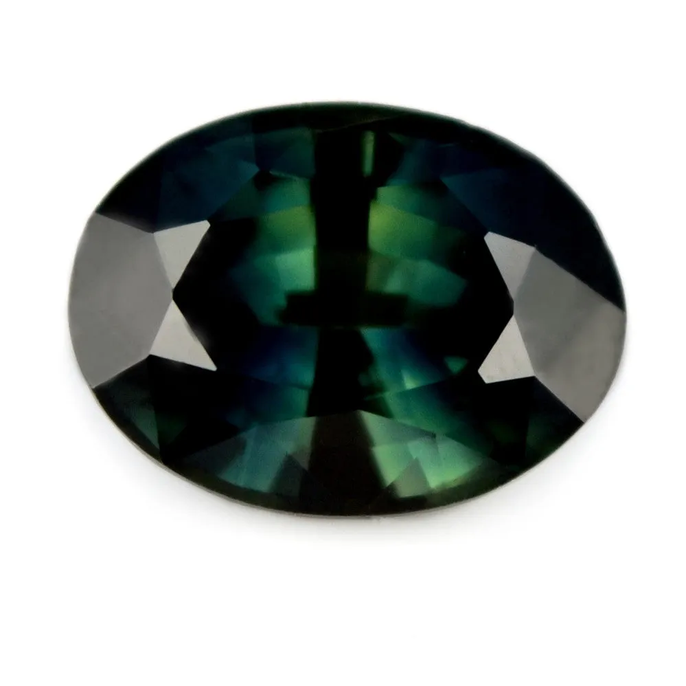 0.88 ct Certified Natural Teal Sapphire