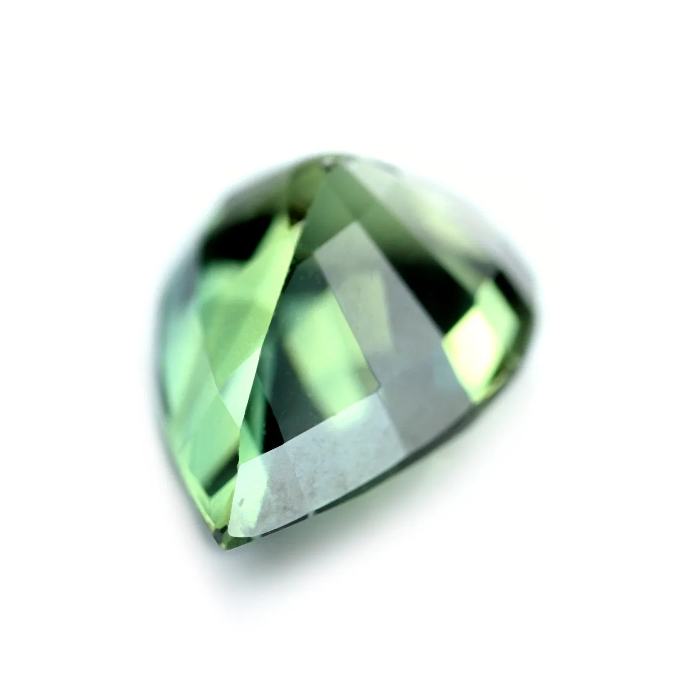 0.88ct Certified Natural Green Sapphire