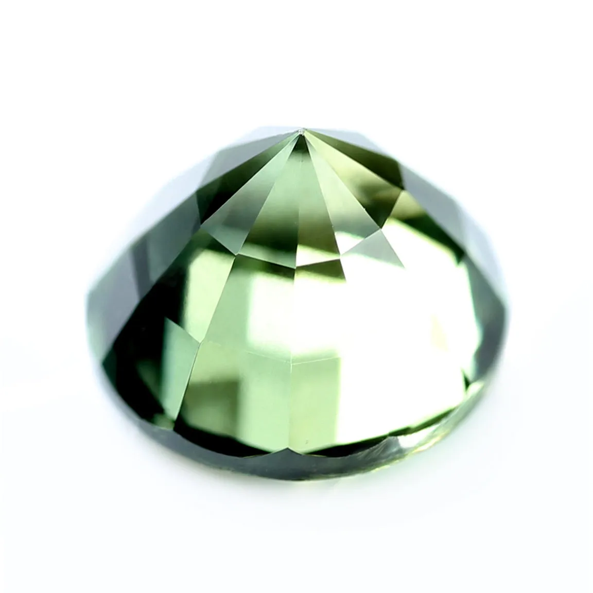 0.88ct Certified Natural Green Sapphire