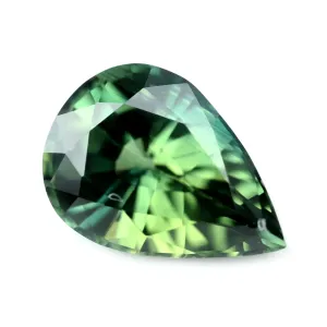 0.88ct Certified Natural Green Sapphire