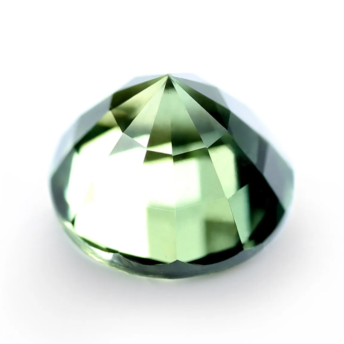 0.88ct Certified Natural Green Sapphire