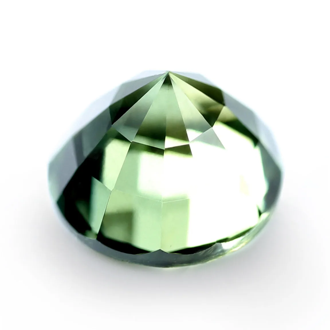 0.88ct Certified Natural Green Sapphire