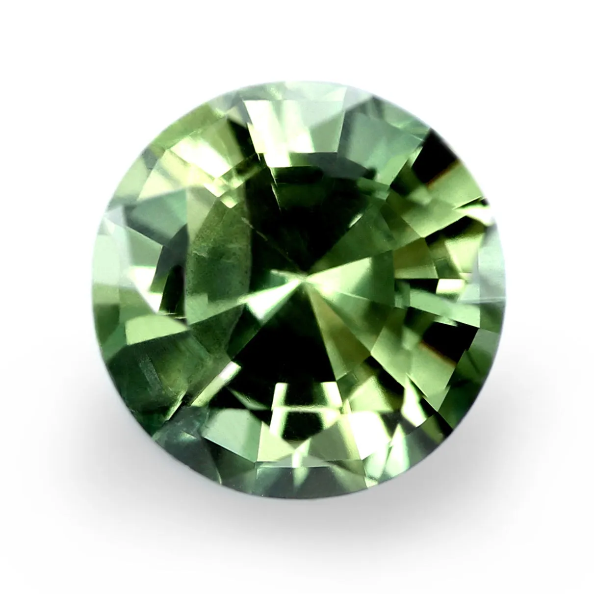 0.88ct Certified Natural Green Sapphire