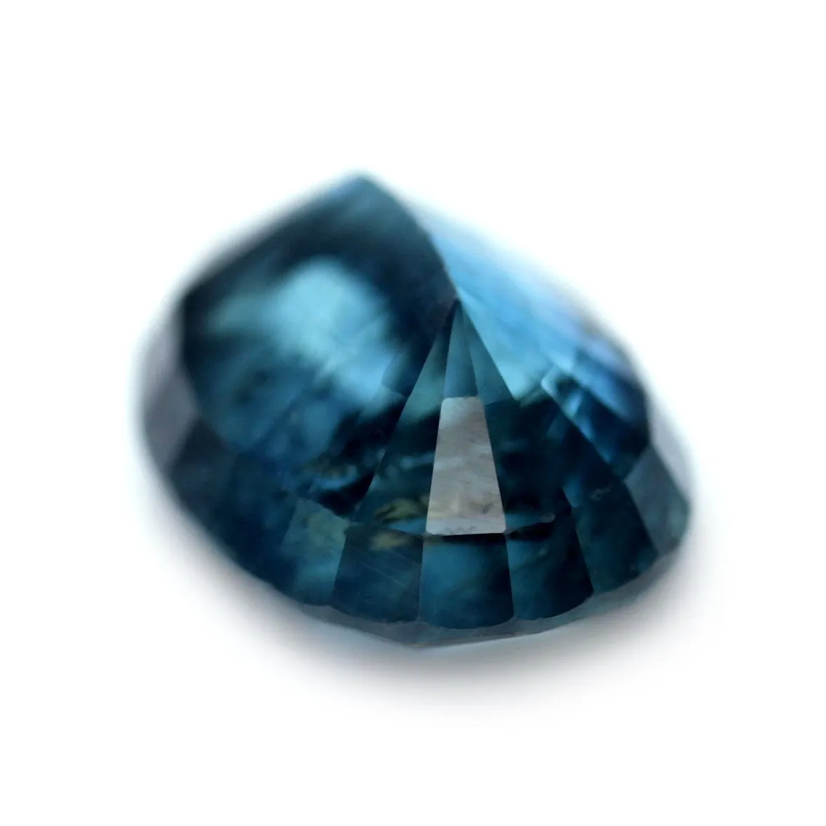0.88ct Certified Natural Teal Sapphire