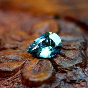 0.88ct Certified Natural Teal Sapphire