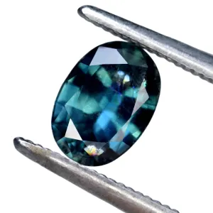 0.88ct Certified Natural Teal Sapphire