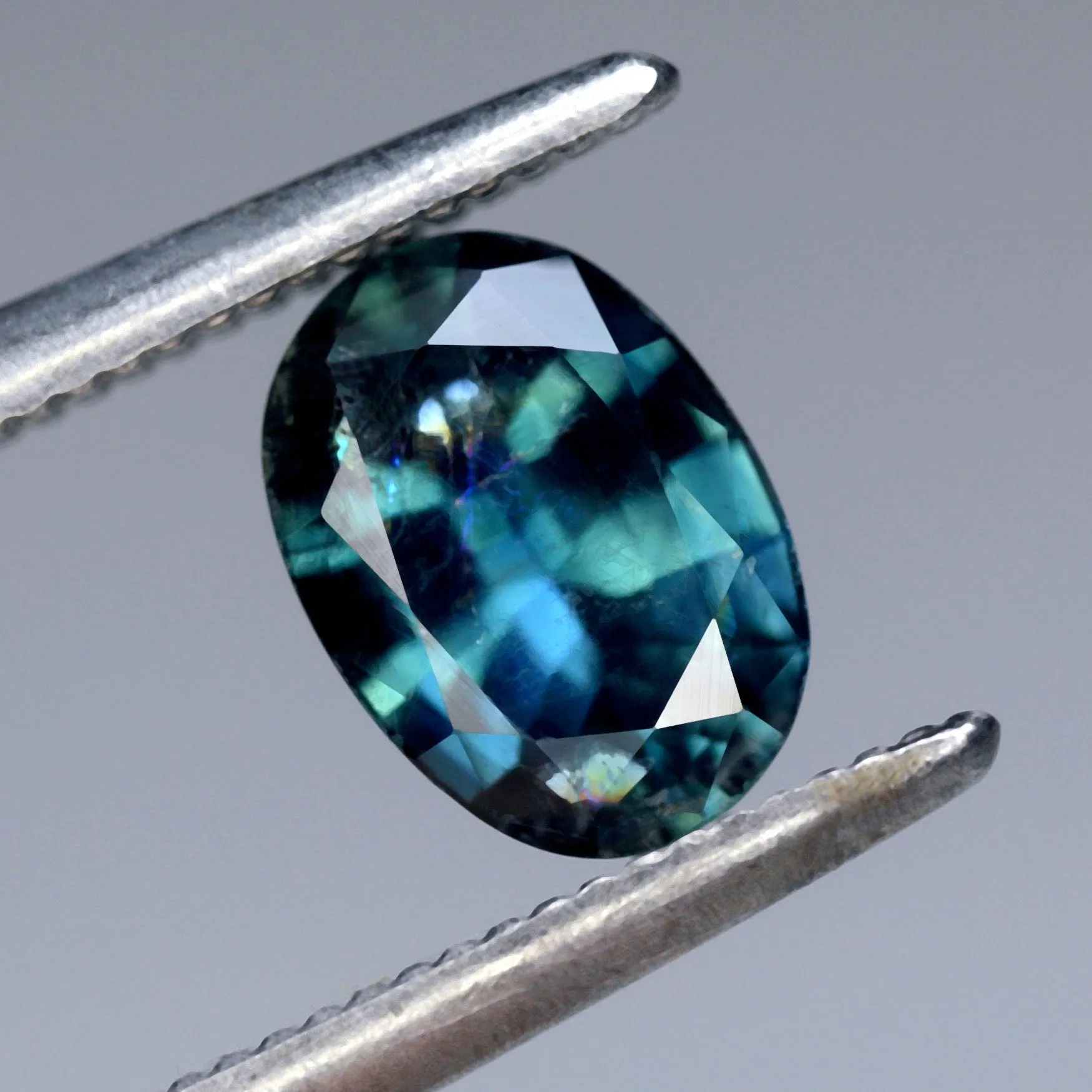 0.88ct Certified Natural Teal Sapphire