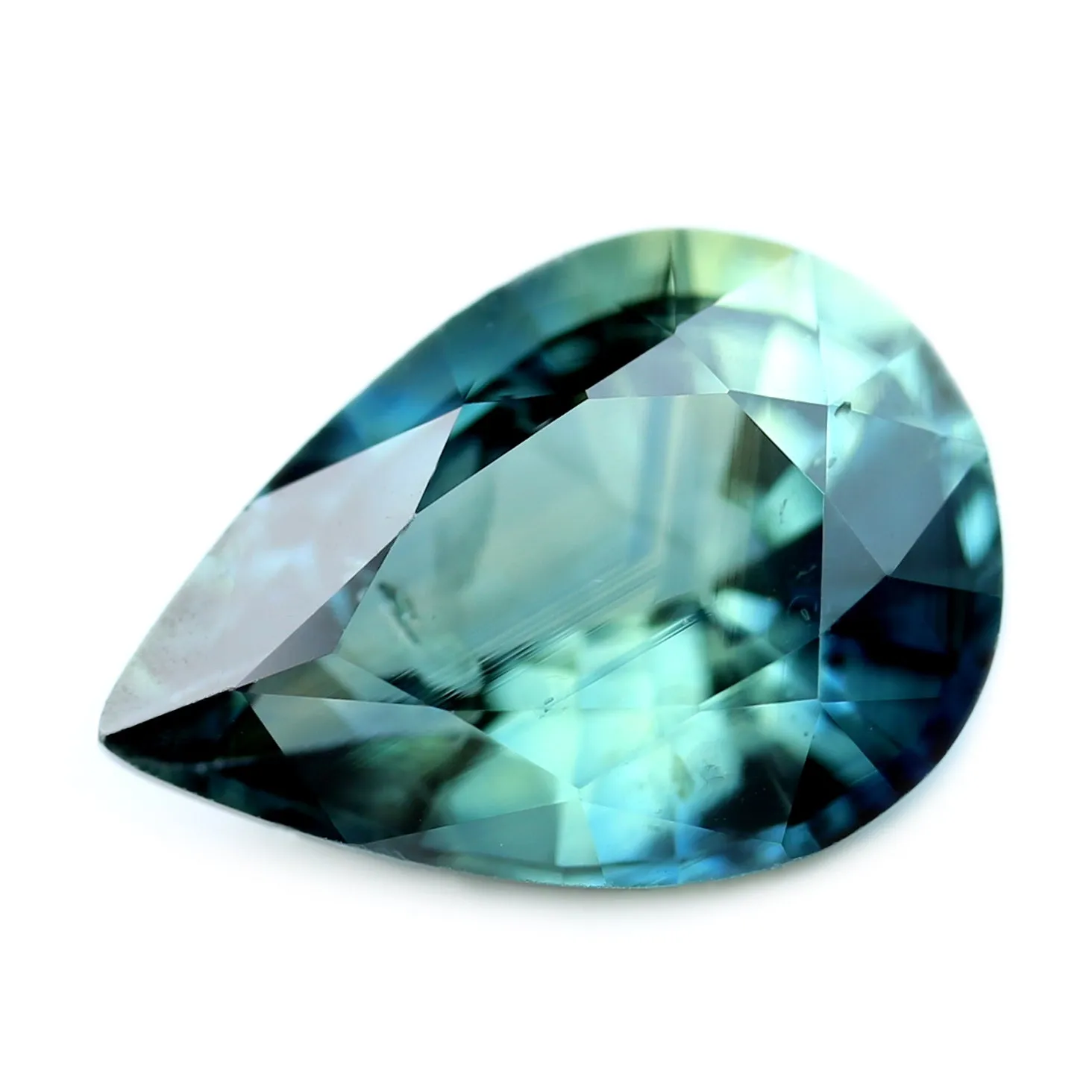 0.88ct Certified Natural Teal Sapphire