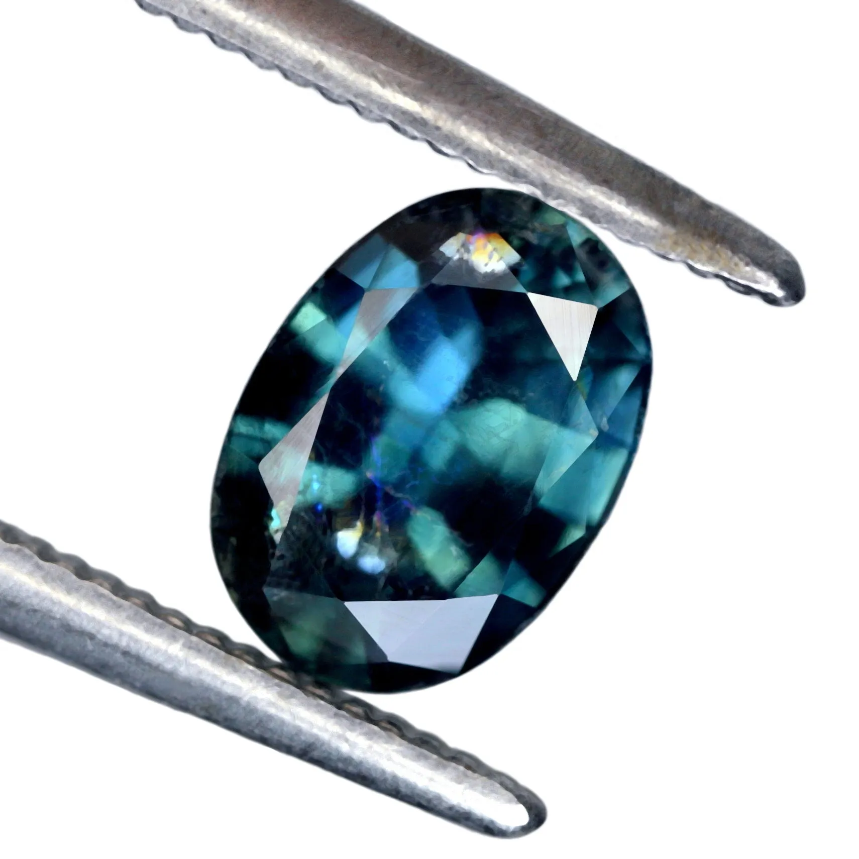 0.88ct Certified Natural Teal Sapphire