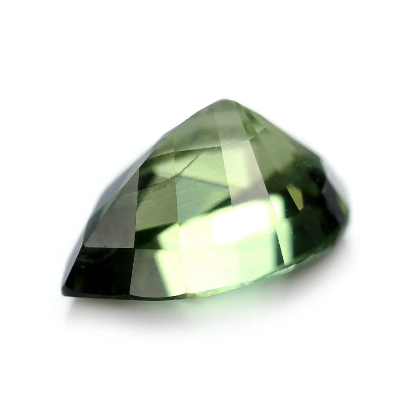 0.90 ct Certified Natural Green Sapphire
