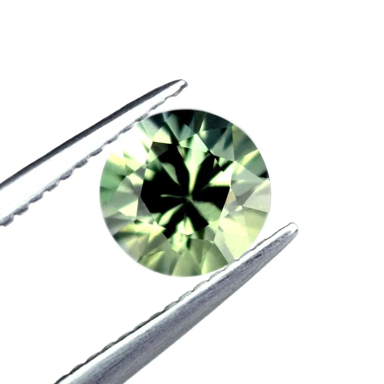 0.90ct Certified Natural Green Sapphire Matching Pair
