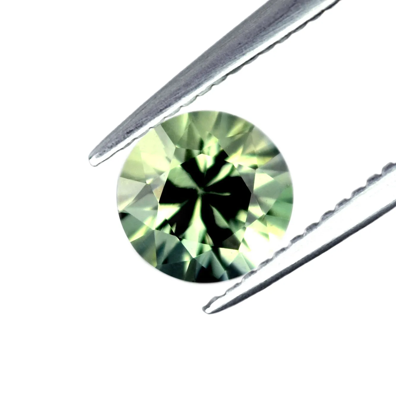 0.90ct Certified Natural Green Sapphire Matching Pair