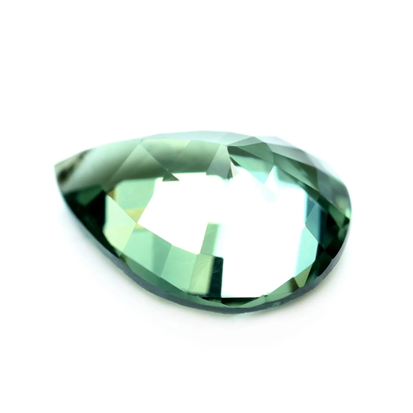 0.90ct Certified Natural Green Sapphire