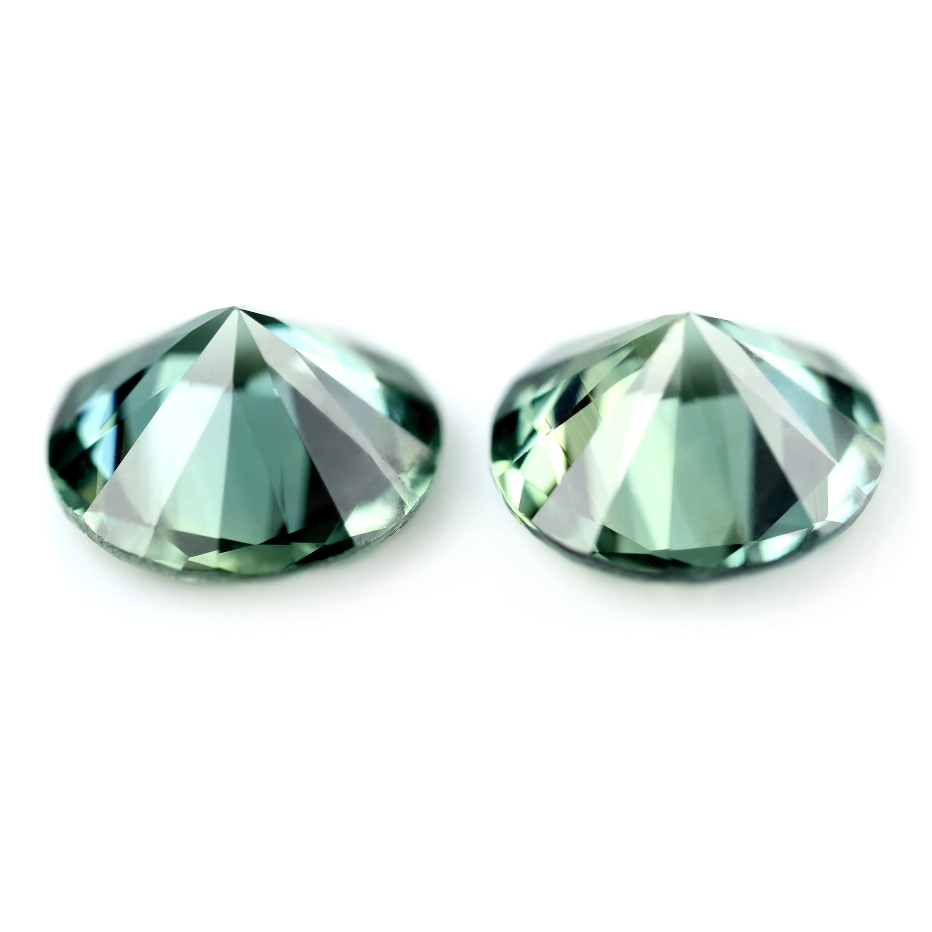 0.91ct Certified Natural Teal Sapphire Pair
