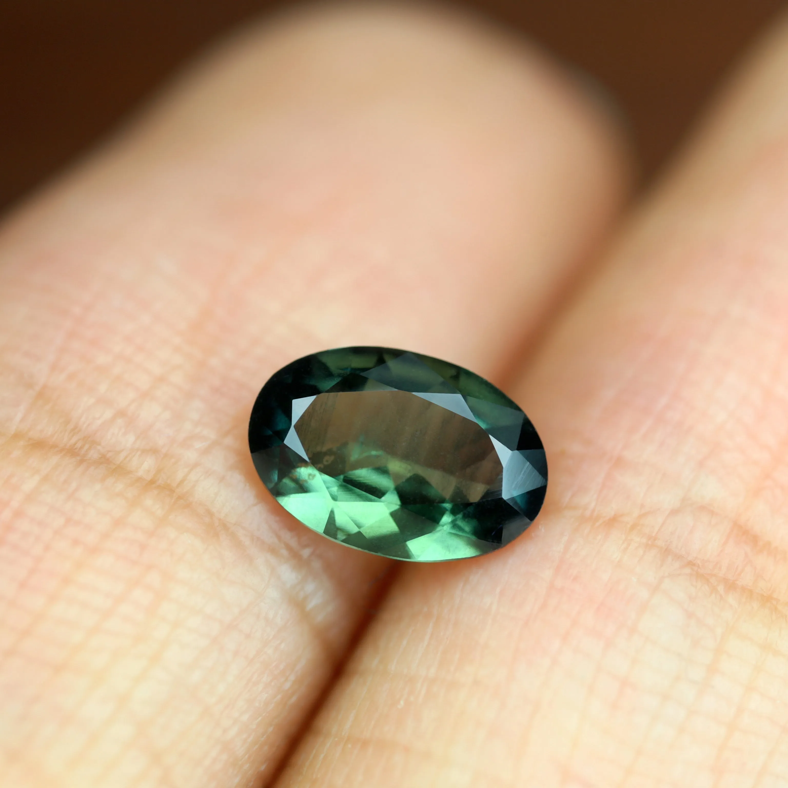 0.94ct Certified Natural Teal Sapphire