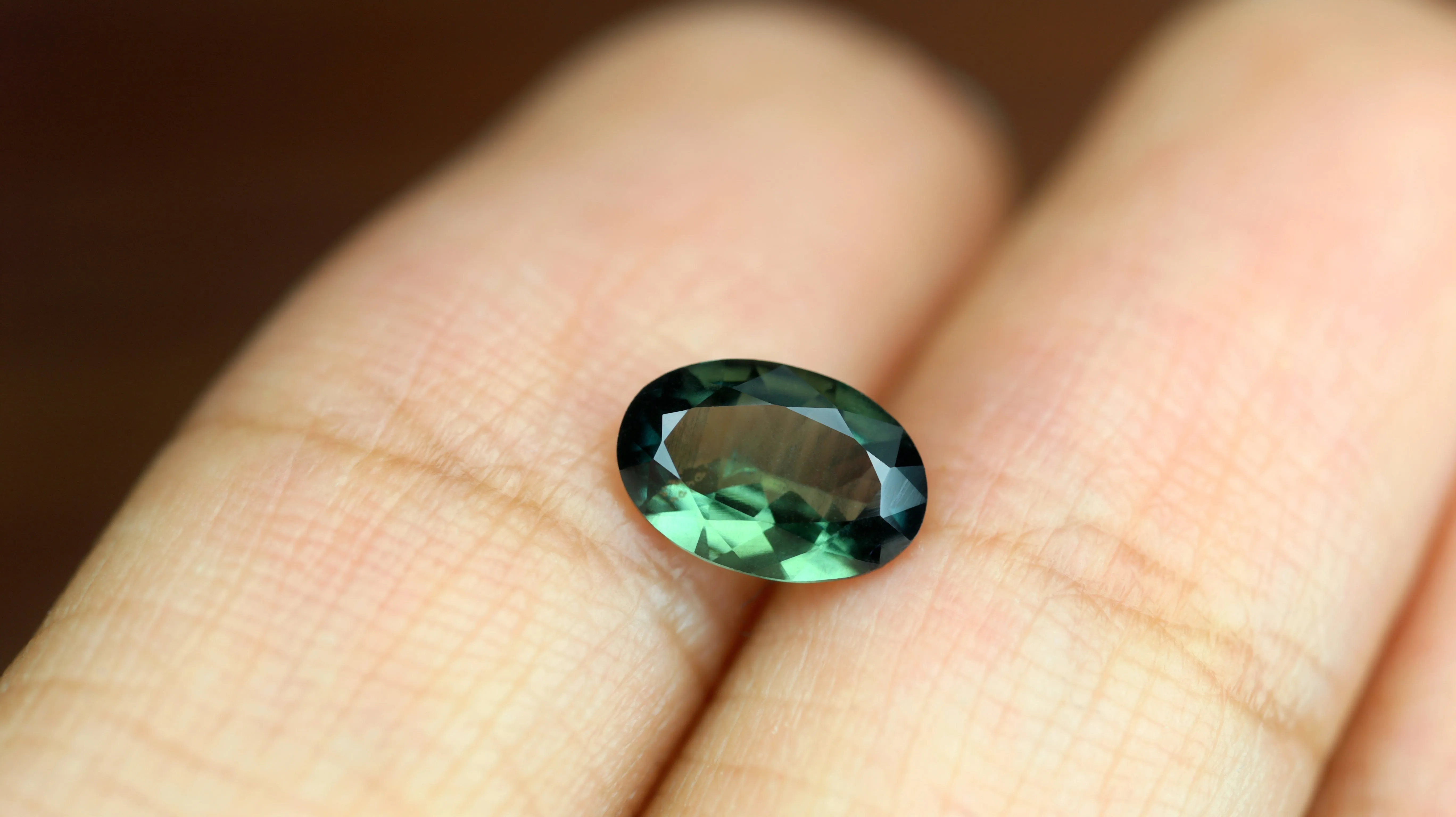 0.94ct Certified Natural Teal Sapphire