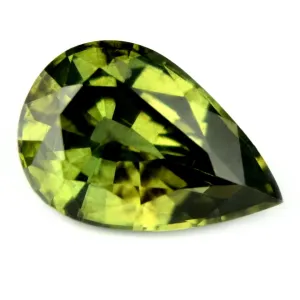 0.95ct Certified Natural Green Sapphire