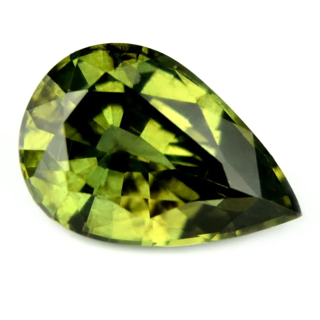 0.95ct Certified Natural Green Sapphire