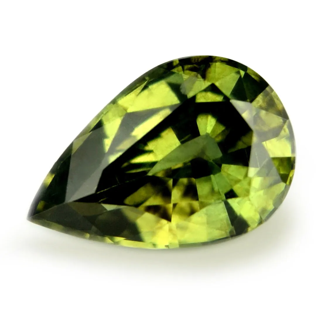 0.96ct Certified Natural Green Sapphire
