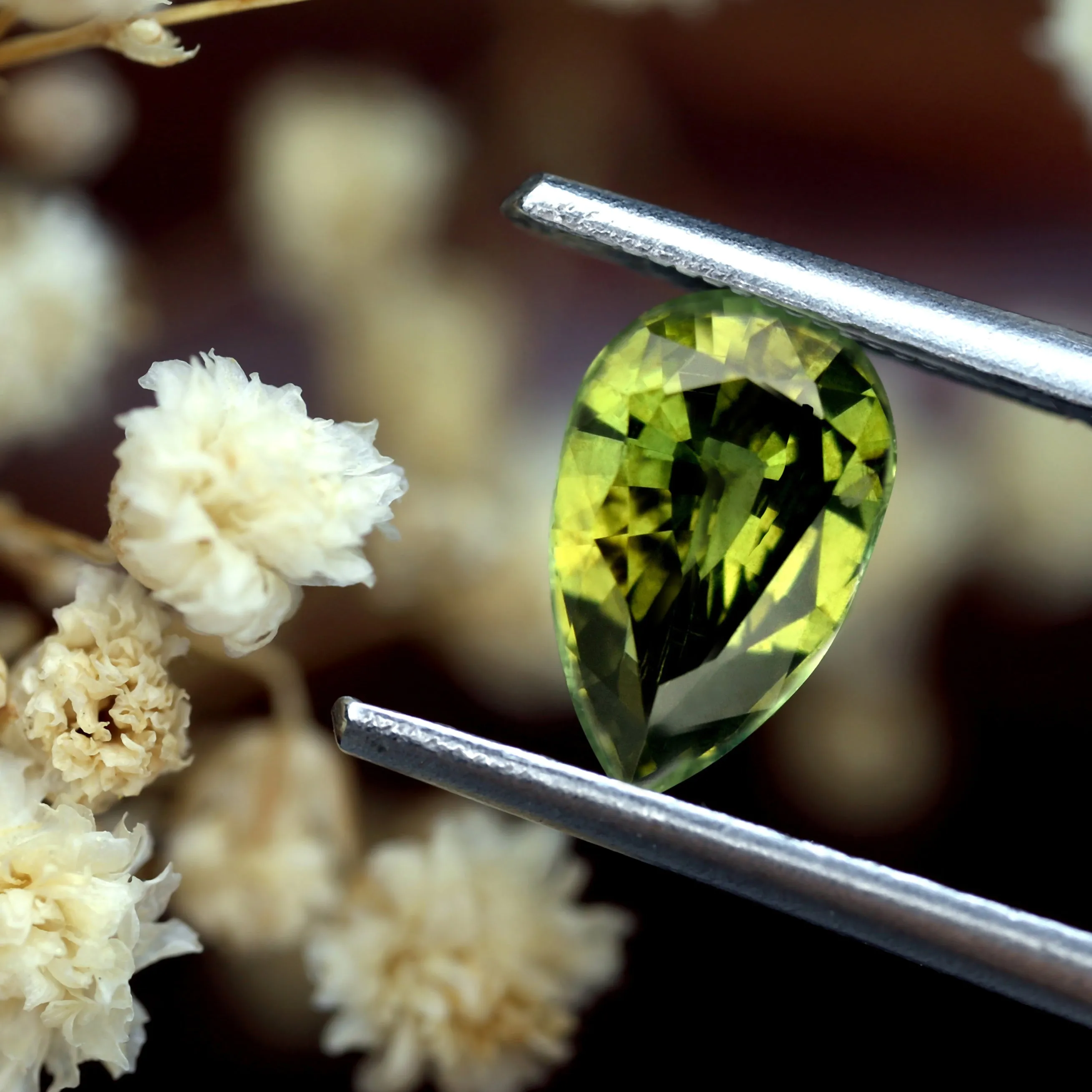 0.96ct Certified Natural Green Sapphire