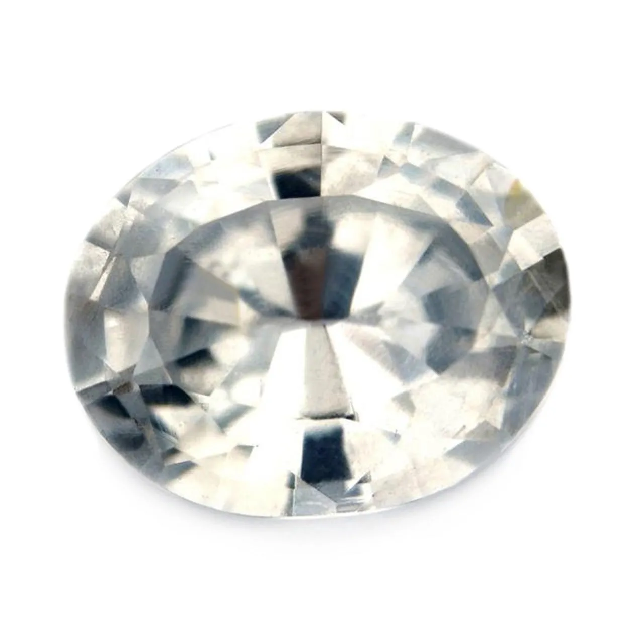 0.96ct Certified Natural White Sapphire