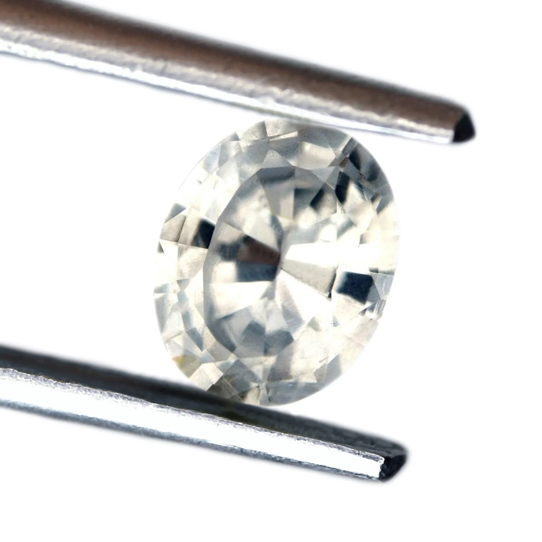 0.96ct Certified Natural White Sapphire
