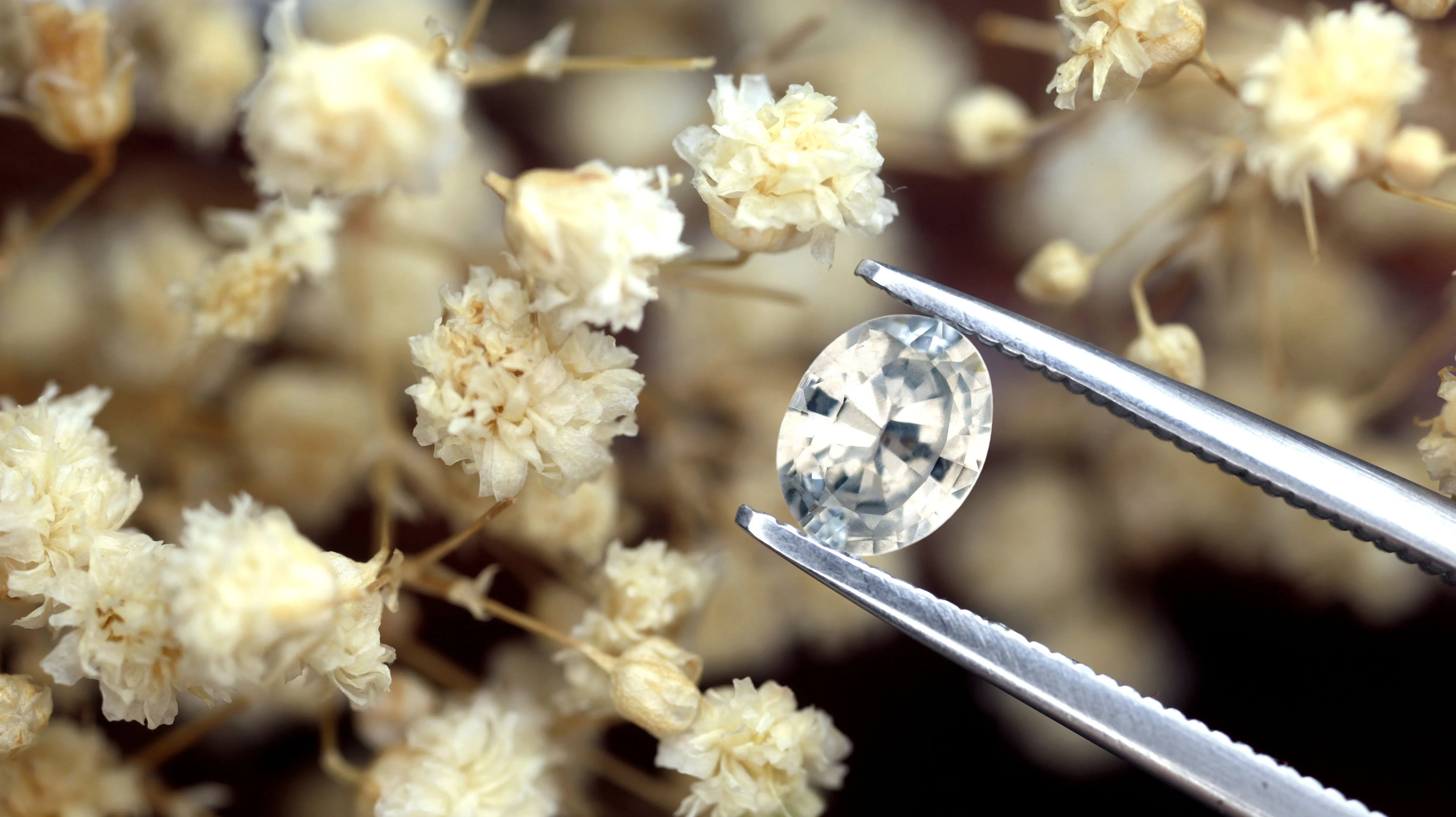 0.96ct Certified Natural White Sapphire