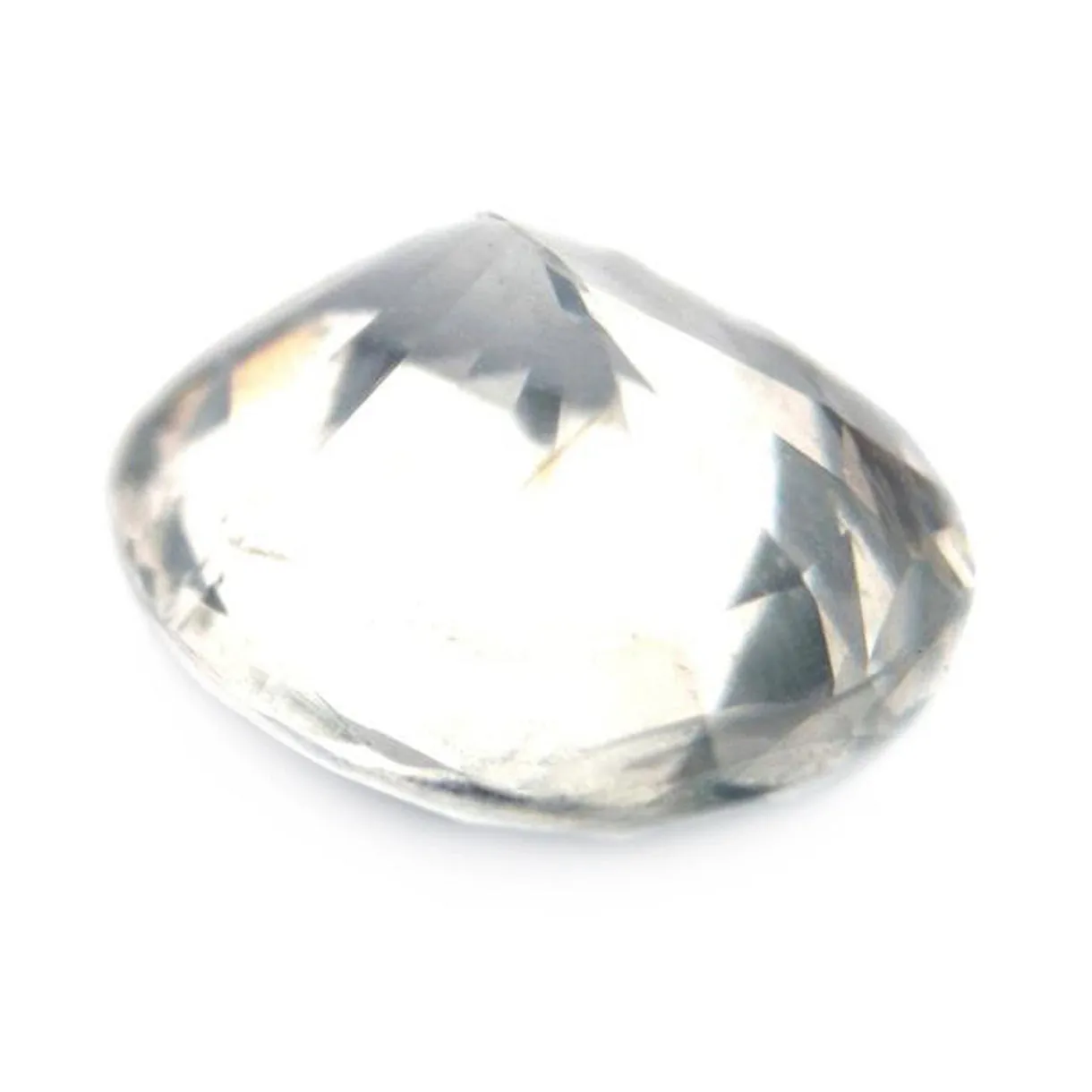 0.97ct Certified Natural White Sapphire